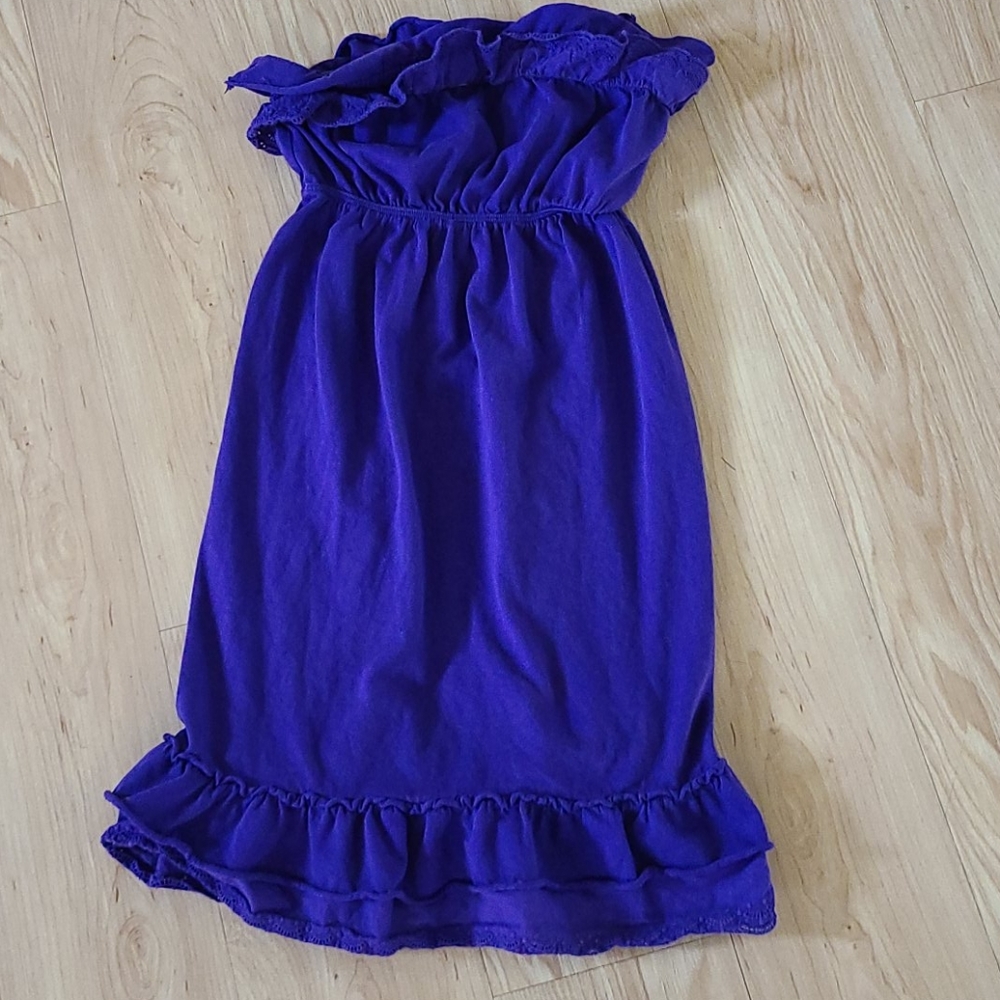 Old Navy XS purple strapless dress